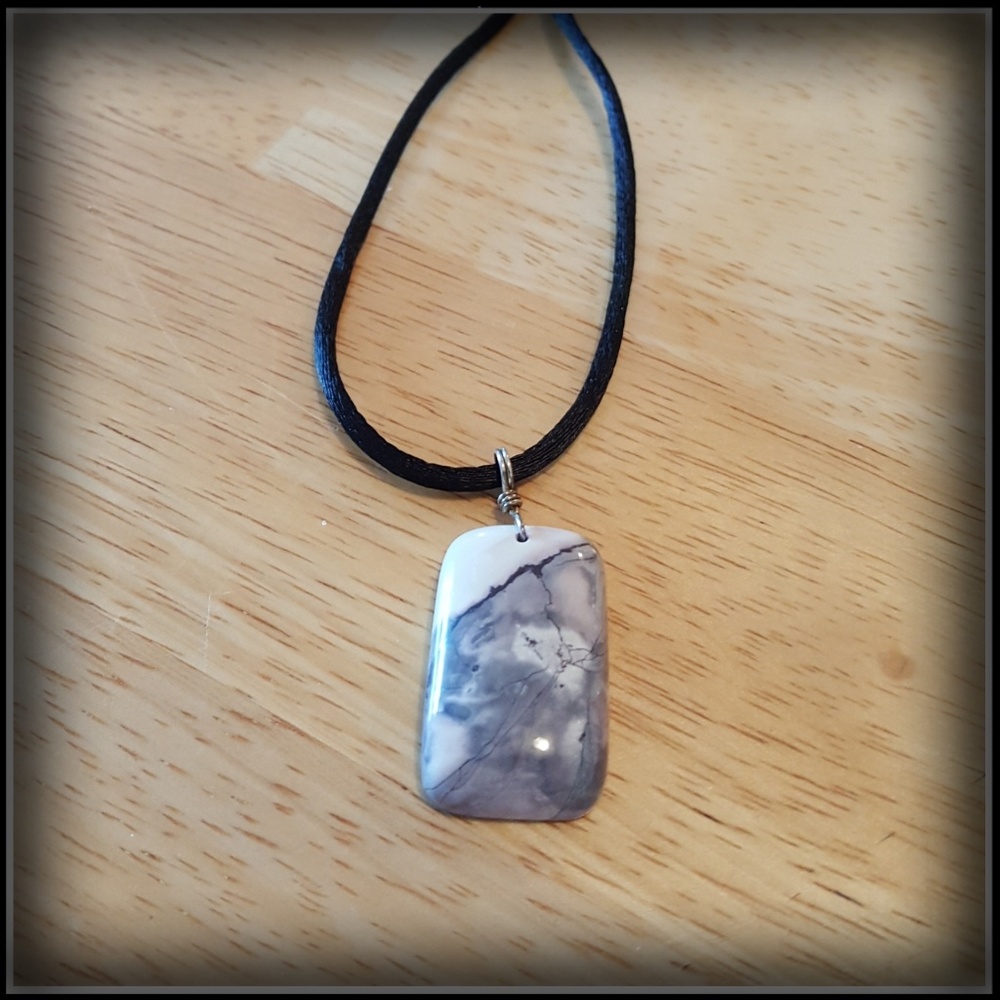 Genuine Exotica Porcelain Jasper Pendant